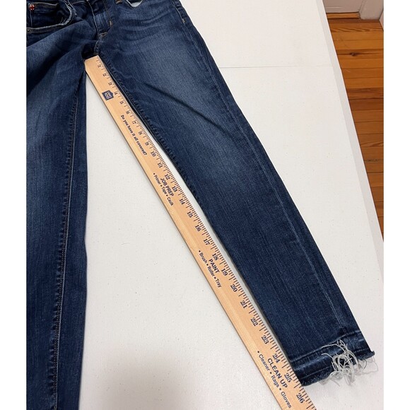 Hudson Women's Krista Crop Skinny Jeans Dark Wash Size 27 - Picture 10 of 11